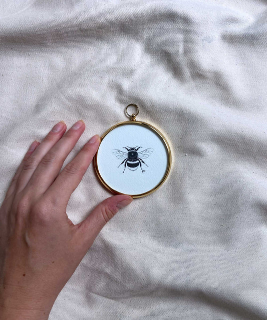 Bee framed print