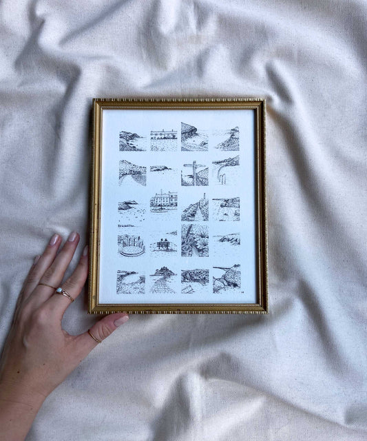 Cornwall moments framed print