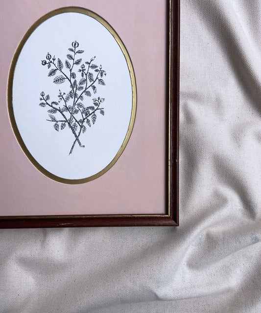 Vintage florals framed original