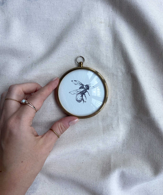 Bee framed print