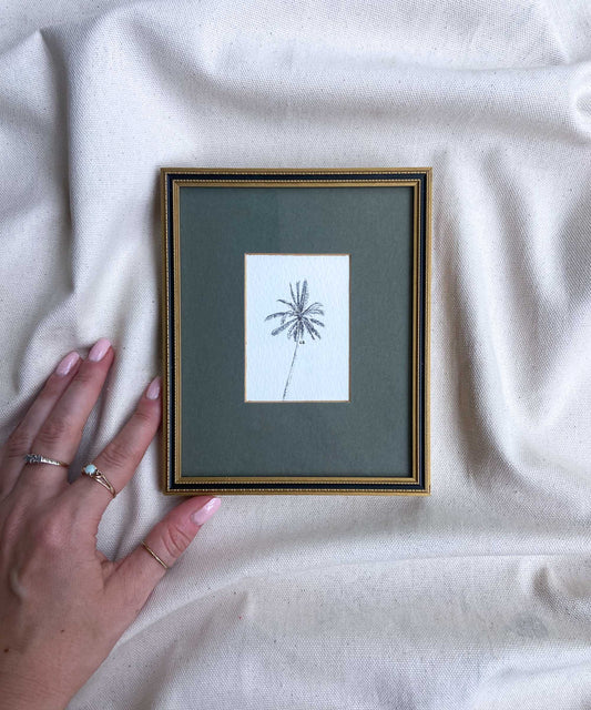 Palm tree framed print