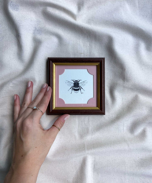 Bee framed print