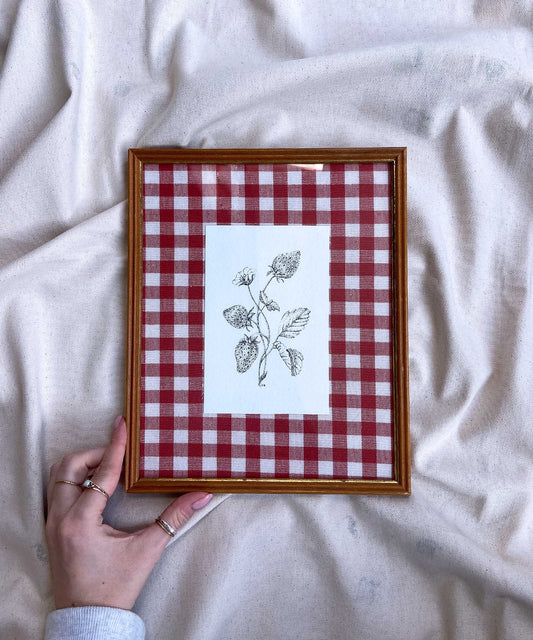 Strawberry framed print