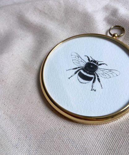 Bee framed print