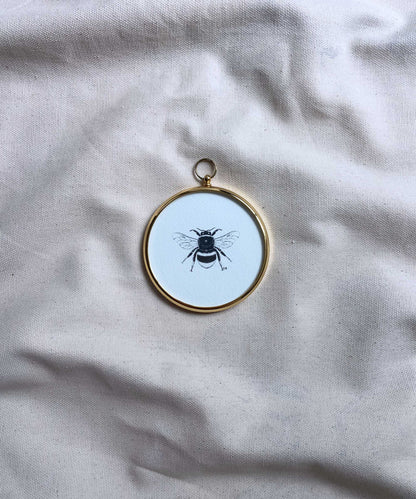 Bee framed print