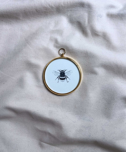 Bee framed print