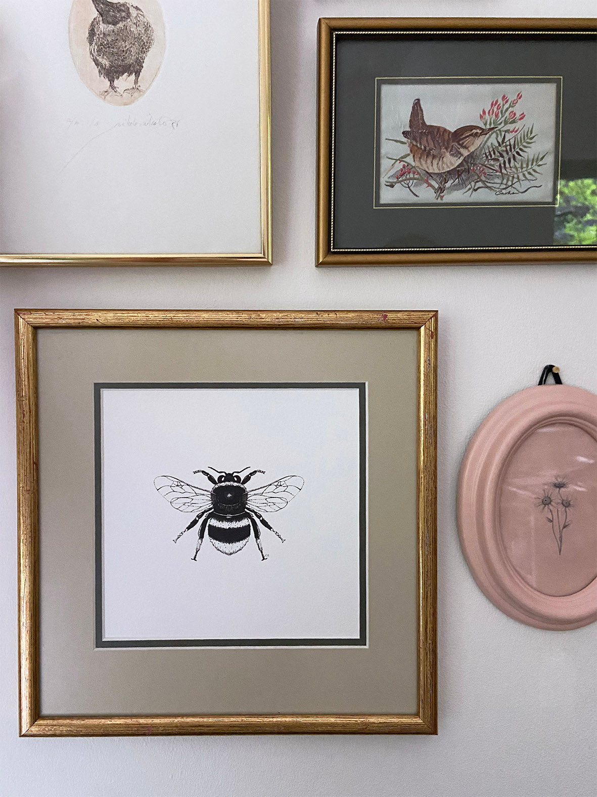 Bee framed print