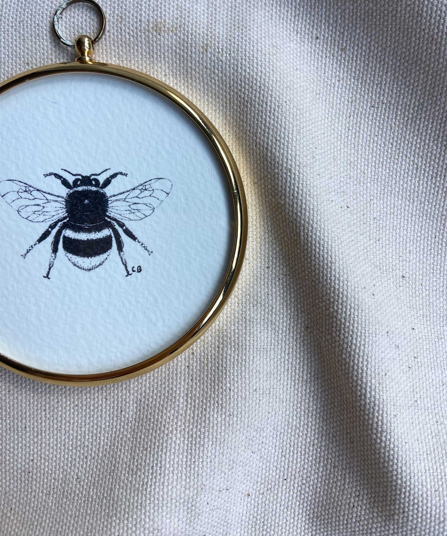 Bee framed print