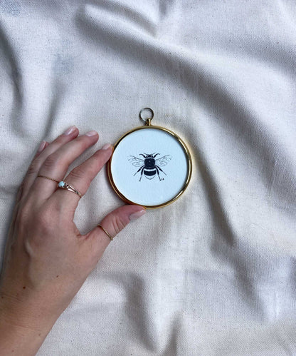 Bee framed print