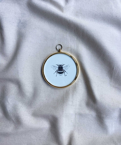 Bee framed print