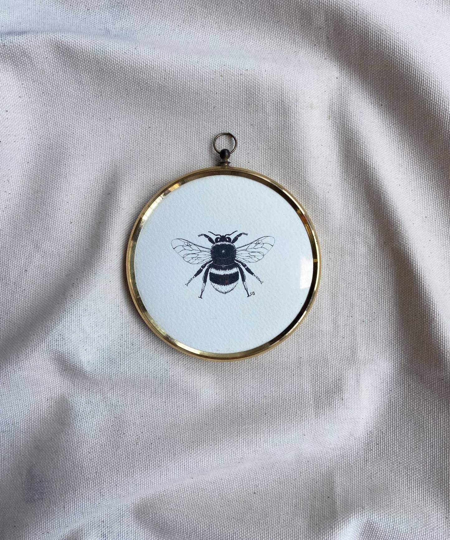 Bee framed print