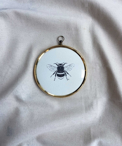 Bee framed print