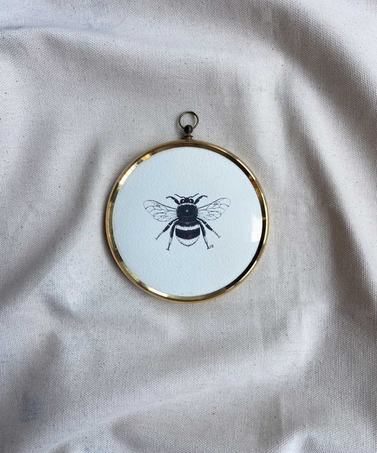 Bee framed print