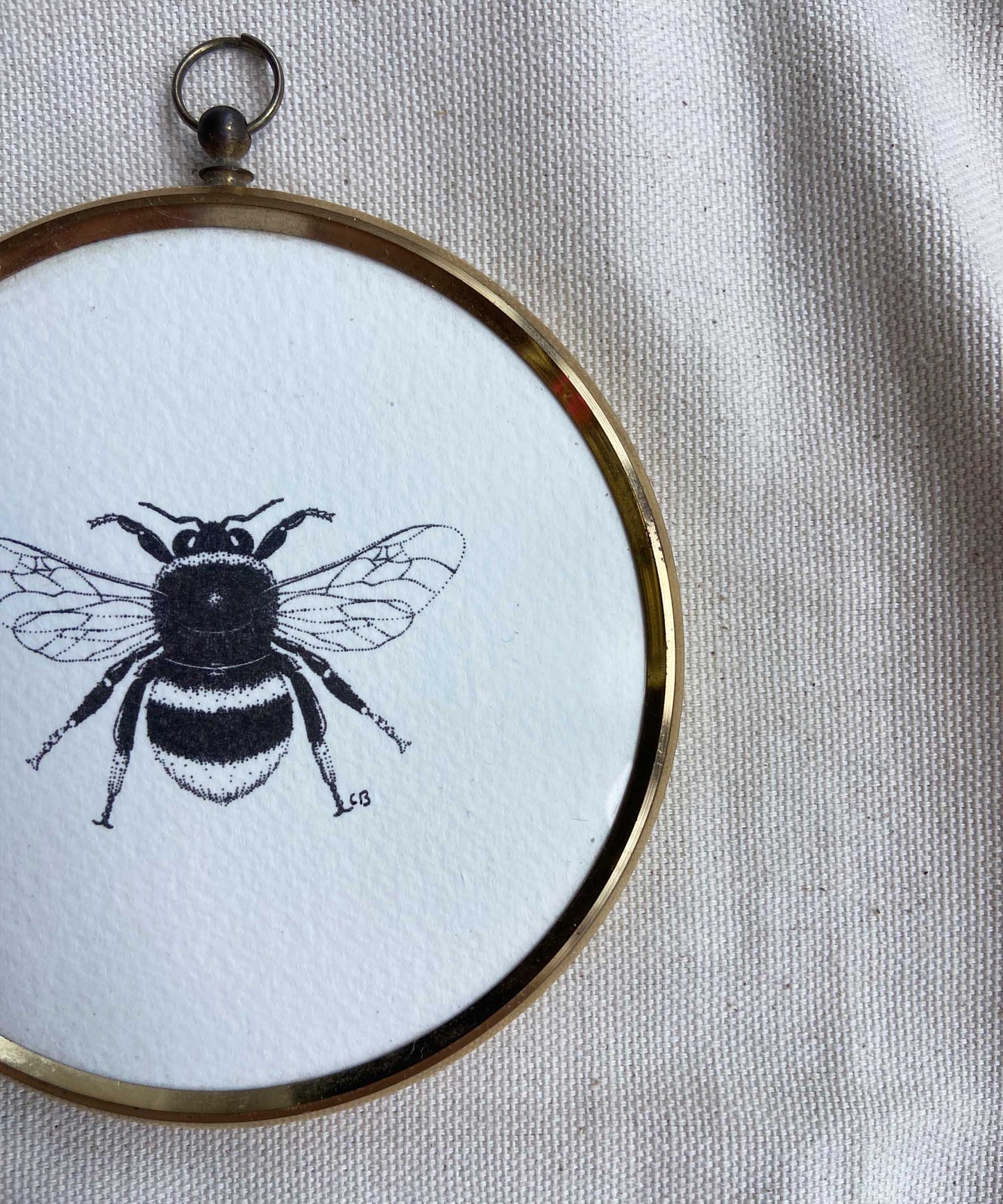 Bee framed print