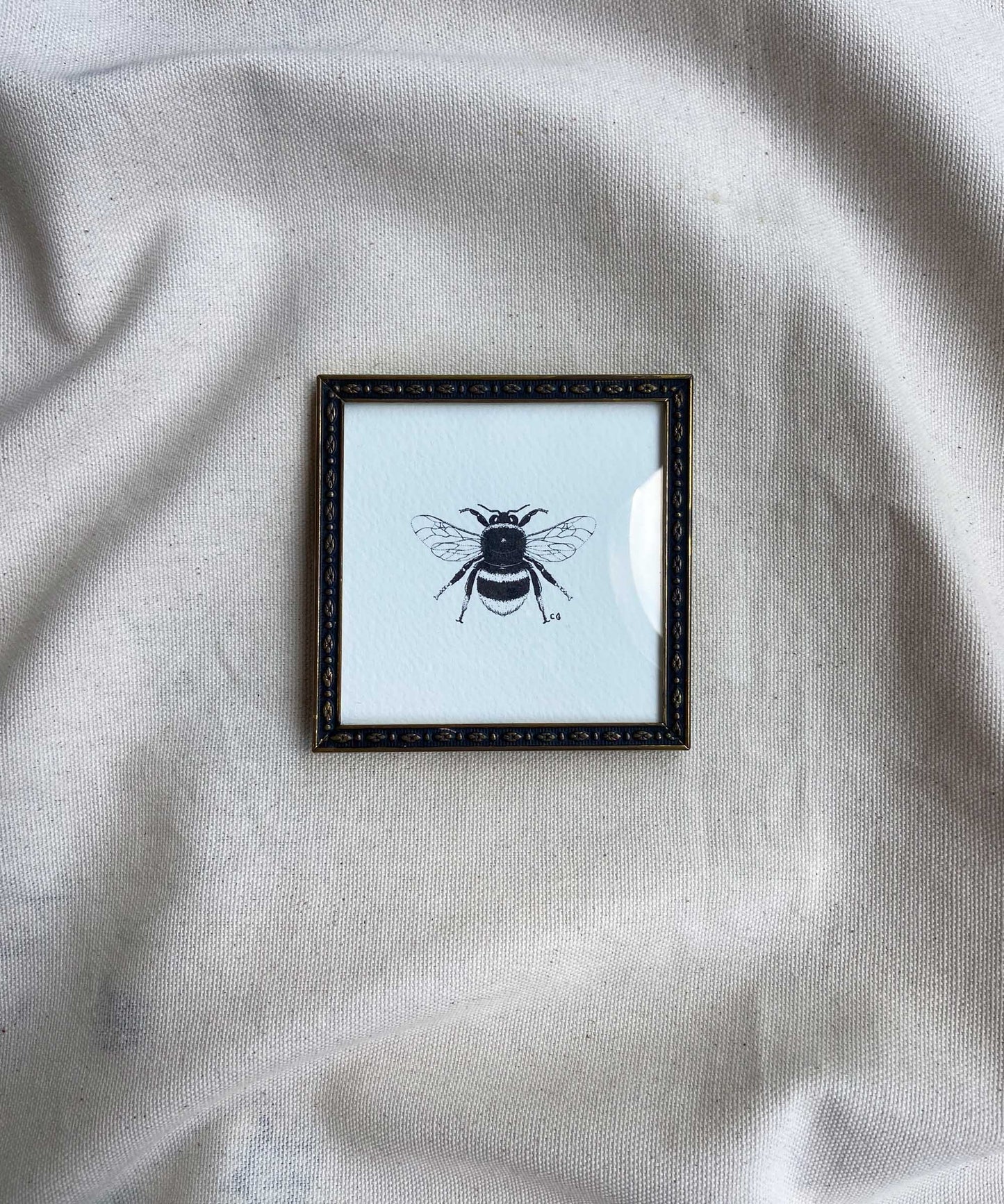 Bee framed print