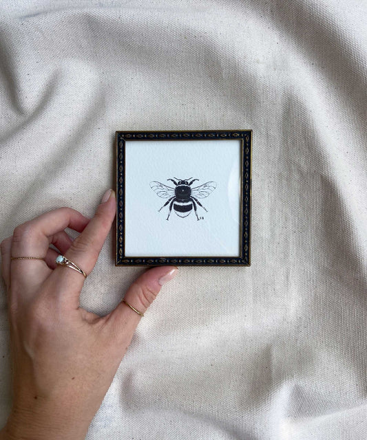 Bee framed print