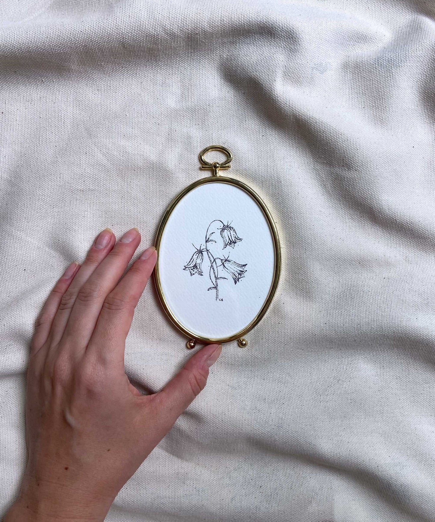 Bluebells framed print