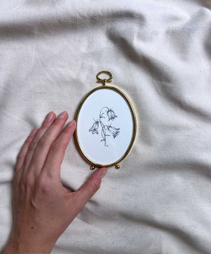 Bluebells framed print