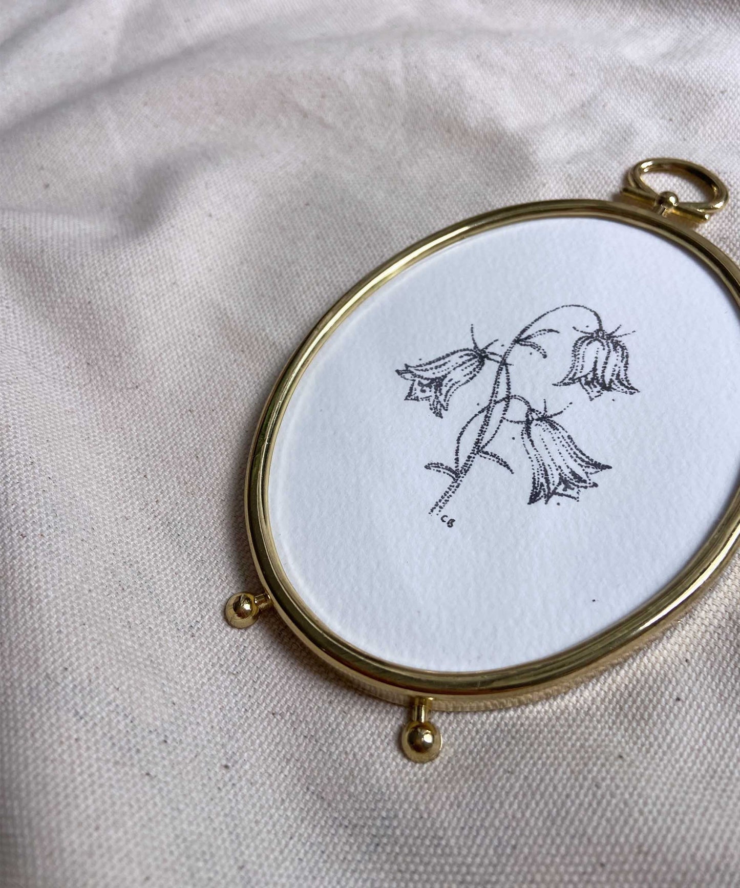 Bluebells framed print