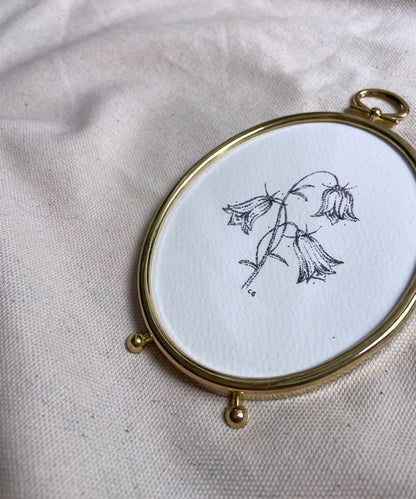 Bluebells framed print