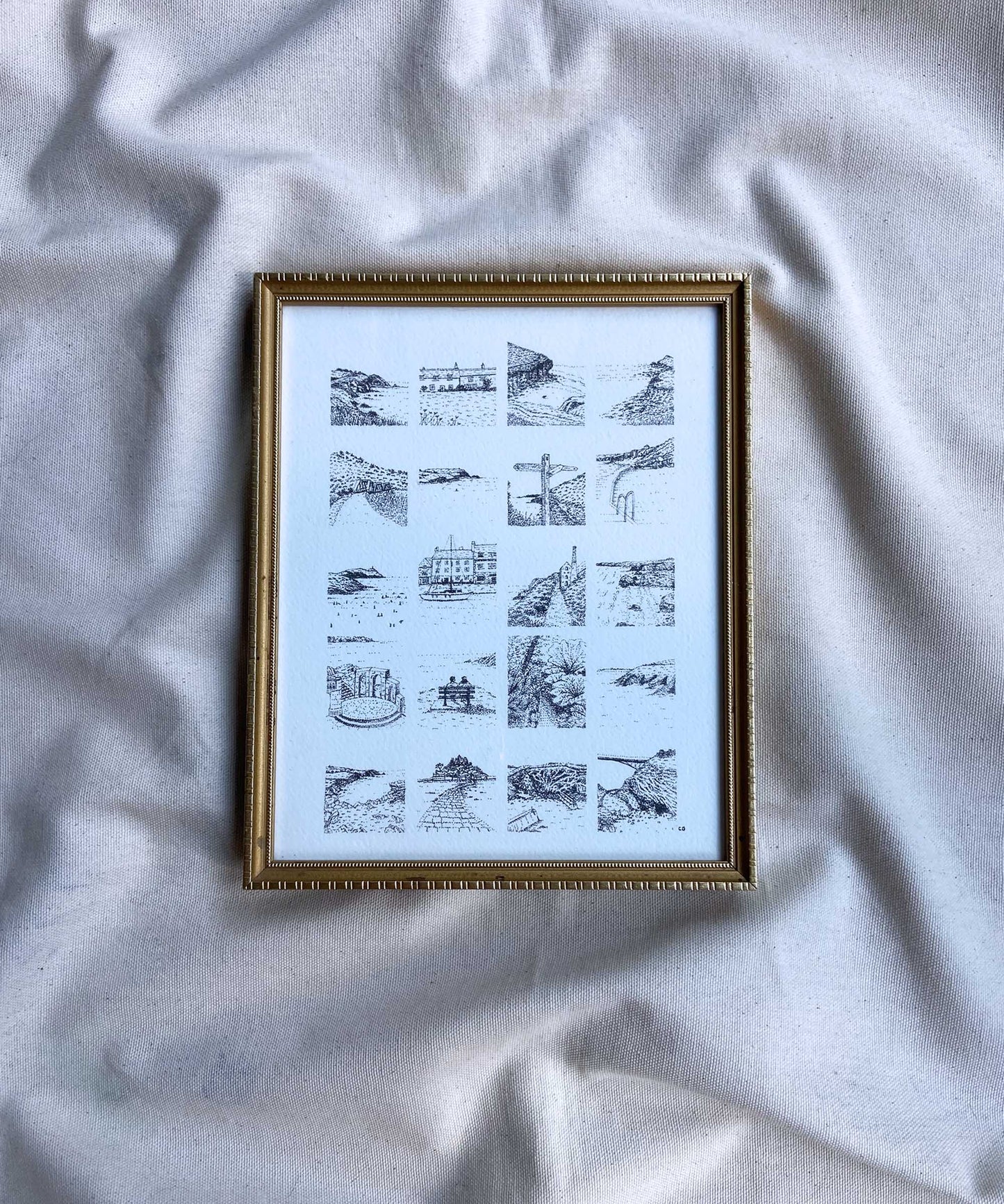 Cornwall moments framed print