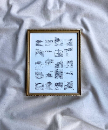 Cornwall moments framed print