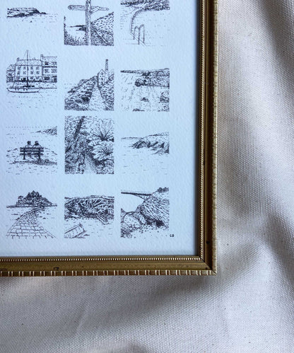 Cornwall moments framed print