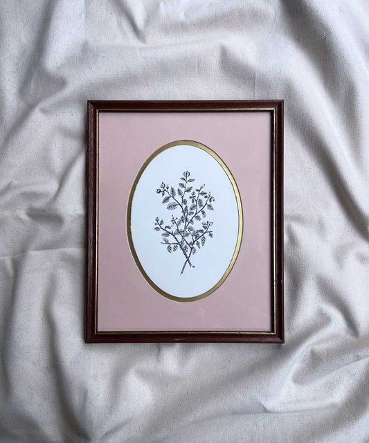 Vintage florals framed original