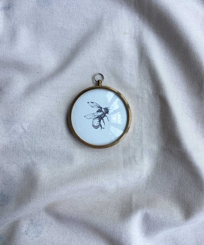 Bee framed print