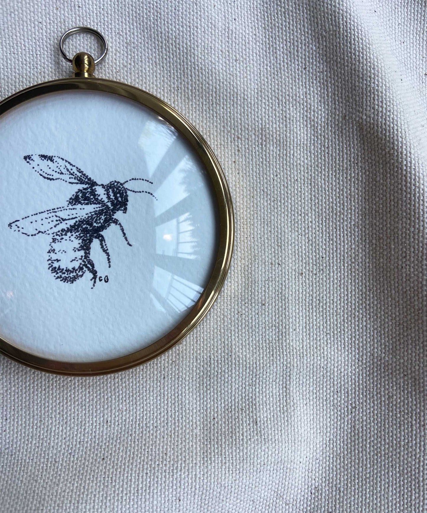 Bee framed print