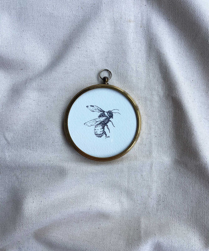 Bee framed print