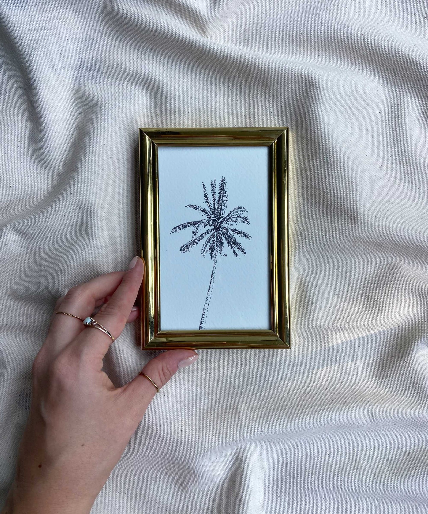 Palm tree framed print