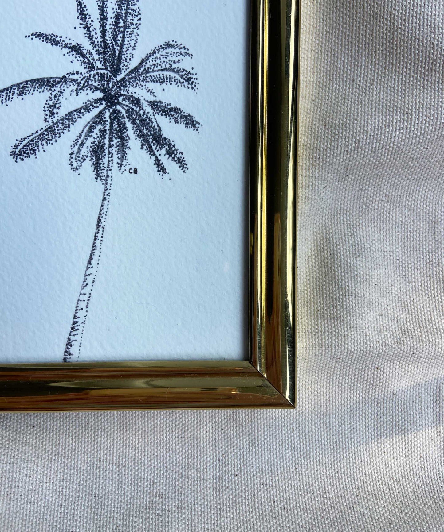 Palm tree framed print
