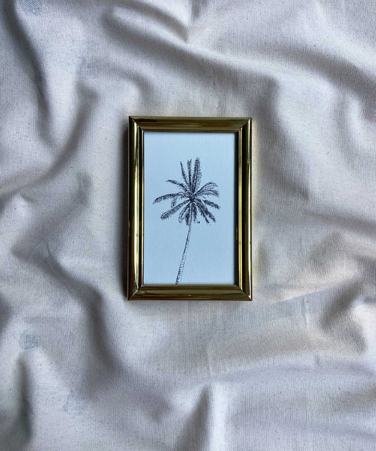 Palm tree framed print