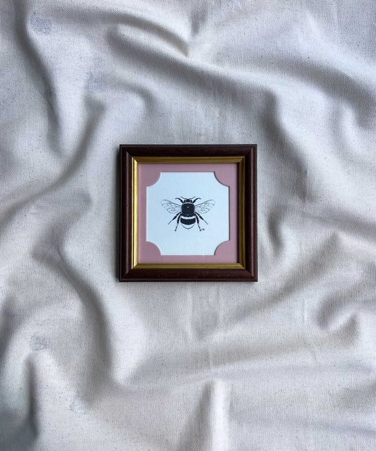 Bee framed print