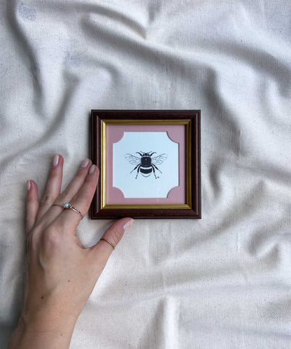 Bee framed print