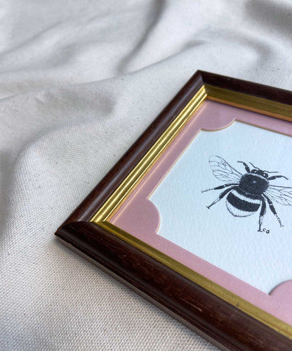 Bee framed print