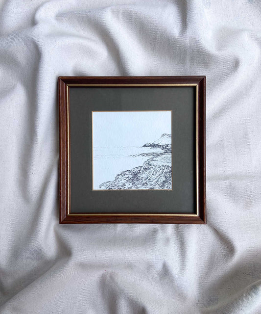 Polzeath framed print