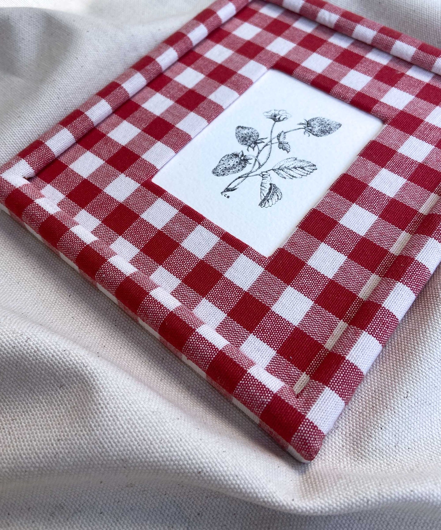 Red Gingham Print