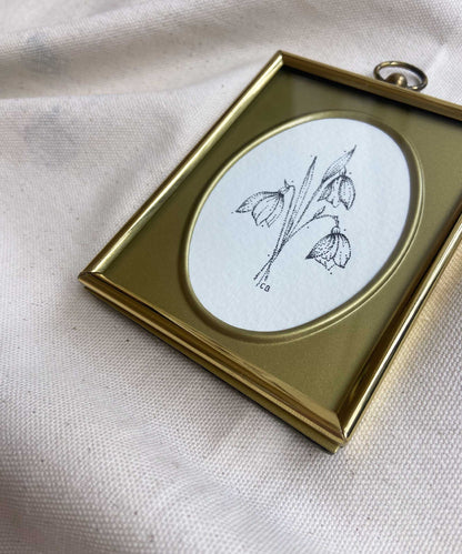 Snowdrops framed original