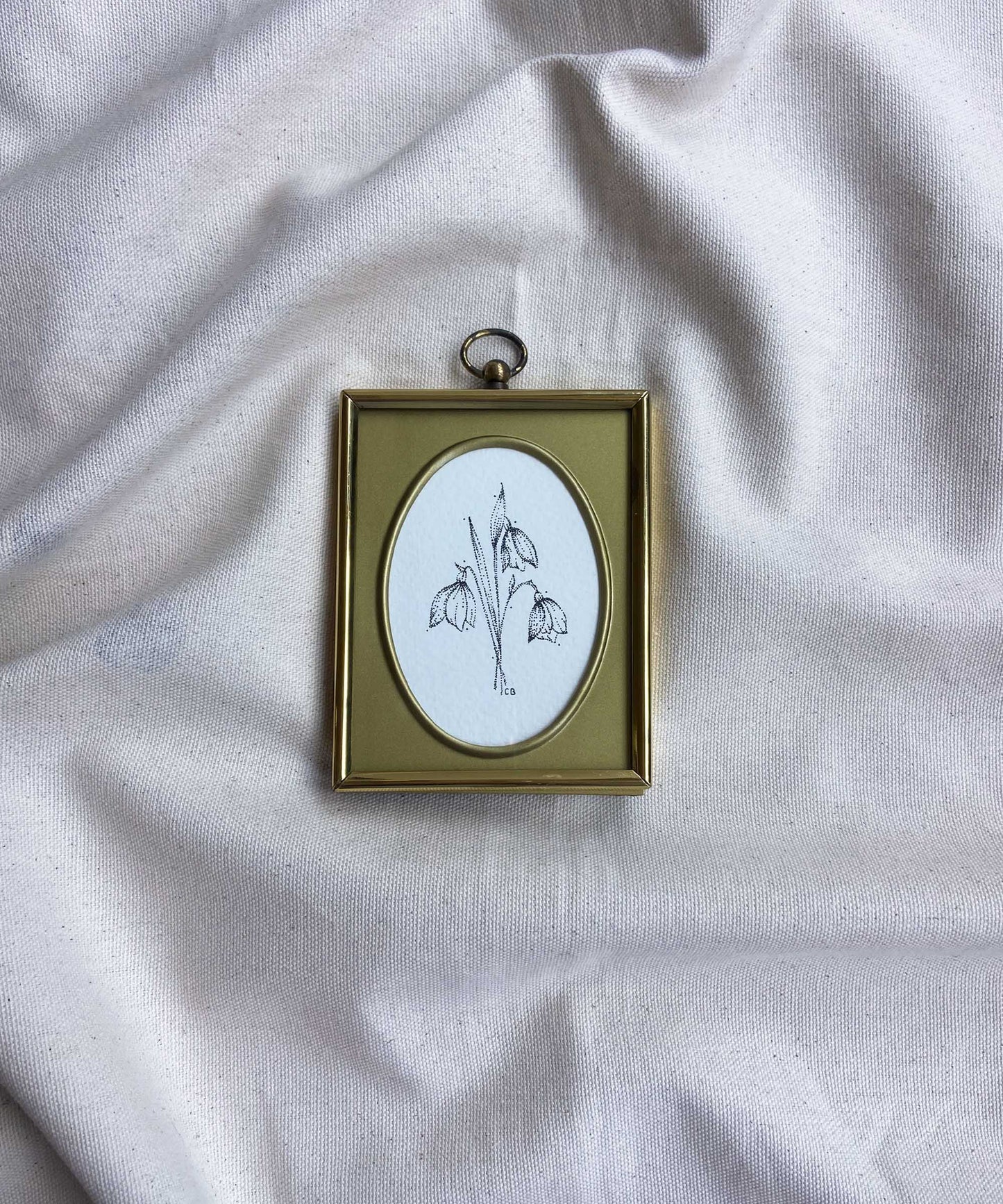 Snowdrops framed original