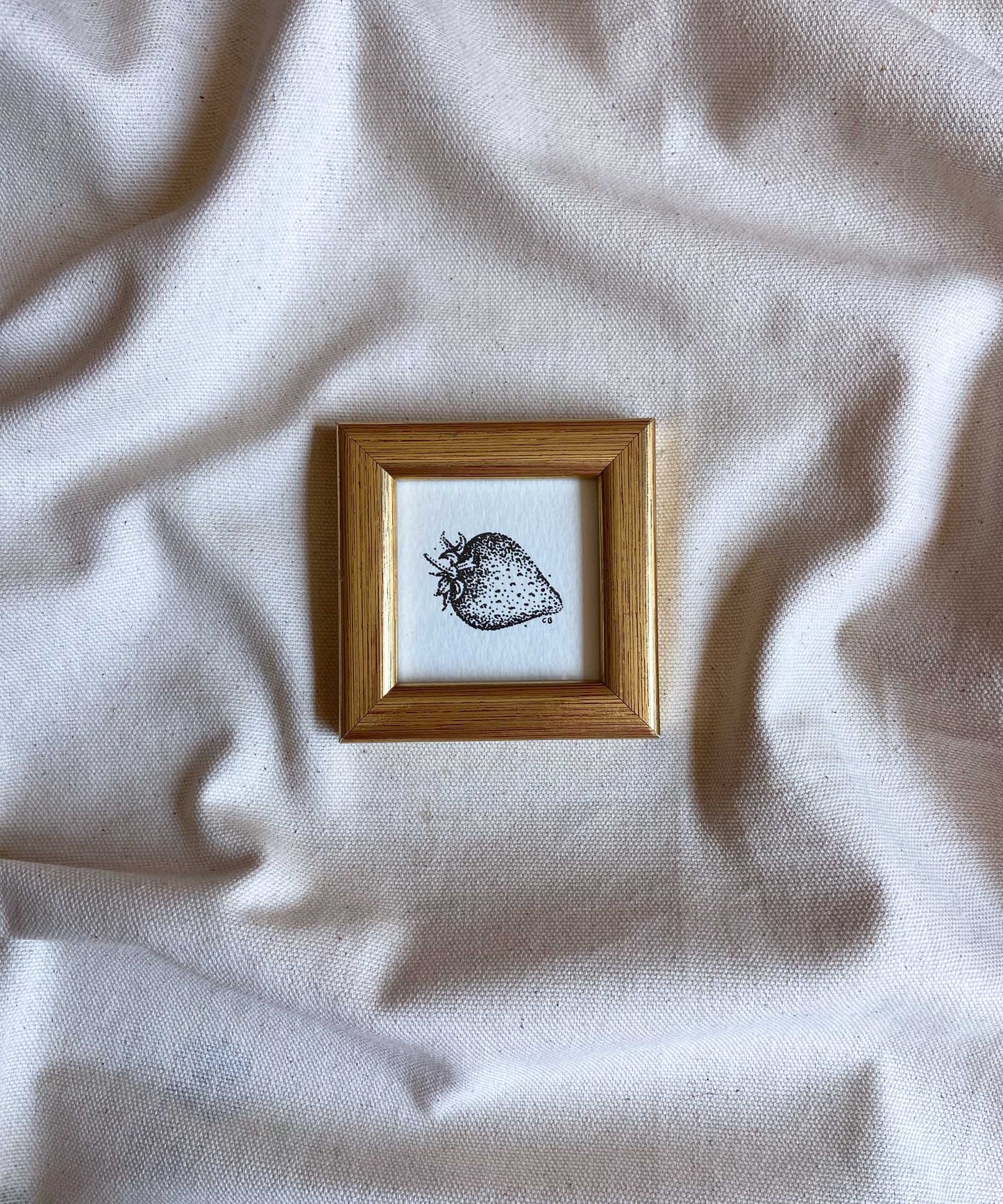 Strawberry framed print