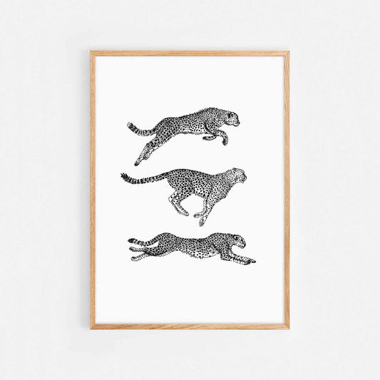 Running Cheetah Print