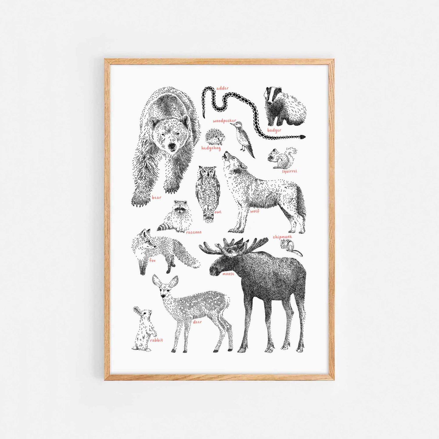 Woodland Animals Print
