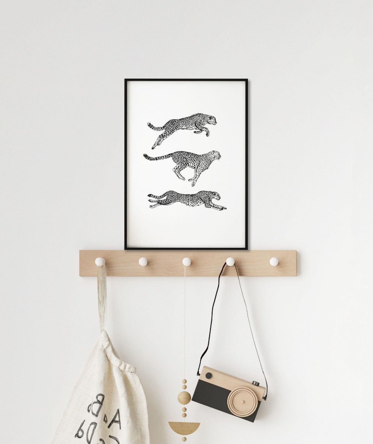 running cheetah print - bamber prints